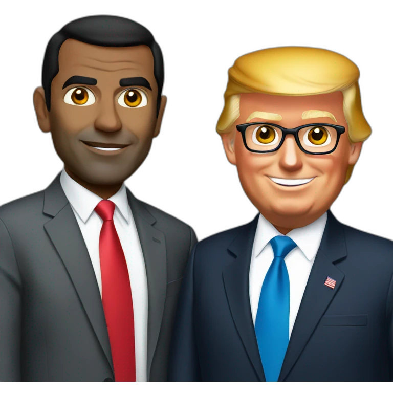 Mohamed nasheed and trump emoji