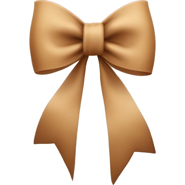 Light Brown bow  emoji