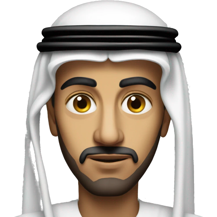 photorealistic  Faisal King of Saudi Arabia serious emoji