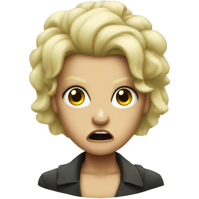 frankenstein blonde angry emoji