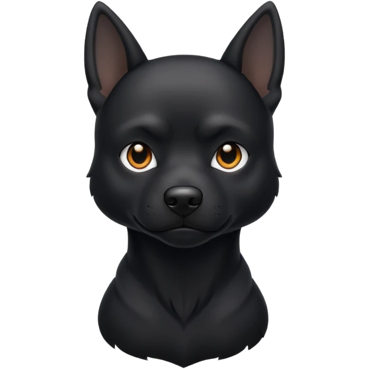 Black dog emoji