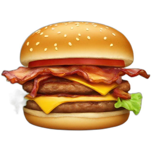 Barbecue bacon burger emoji