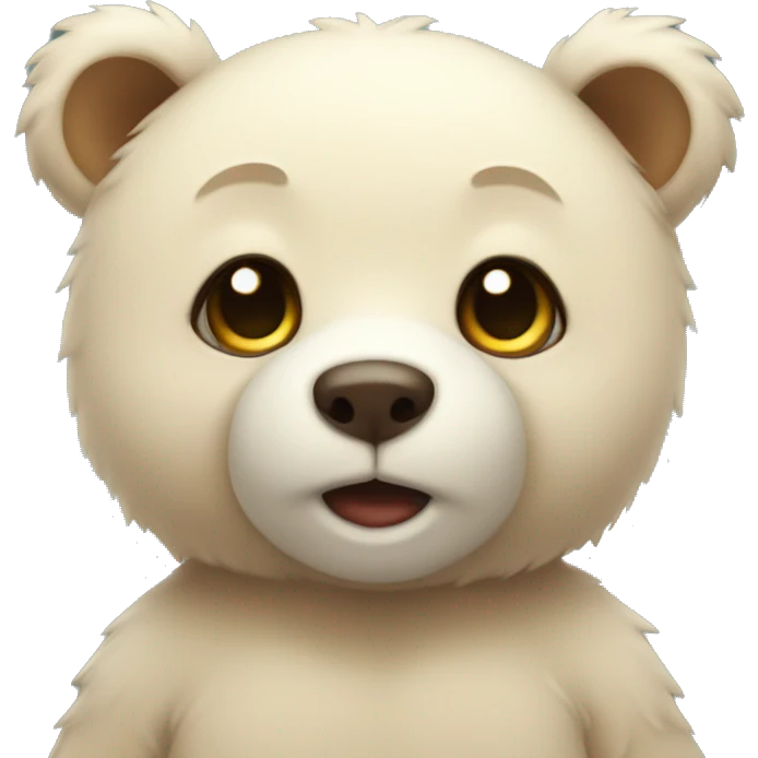 Cute lovely bear emoji