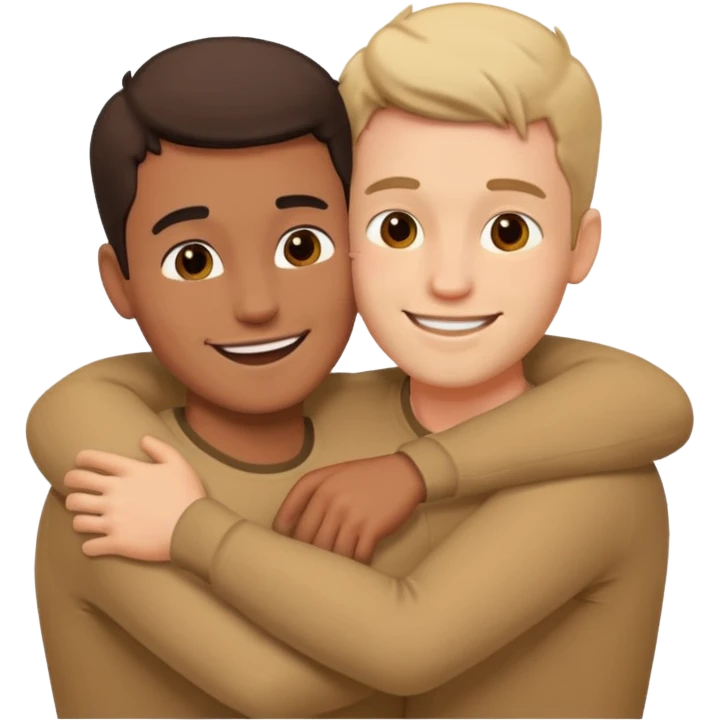 two guys making out emoji