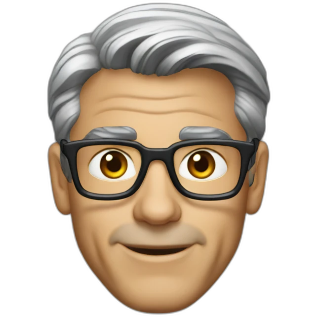 George Clooney scientist emoji