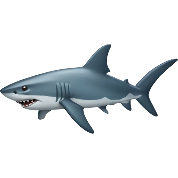 Shark with a bow emoji