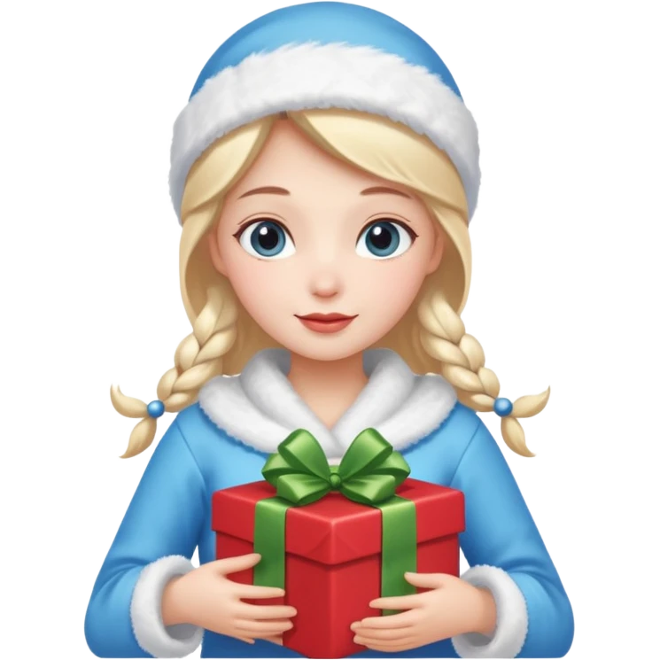 Snow Maiden WITH GIFT emoji