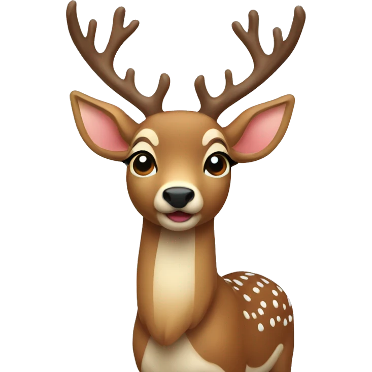 Christmas deer emoji