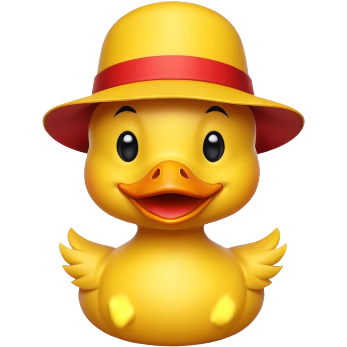 carnival duck with red hat emoji