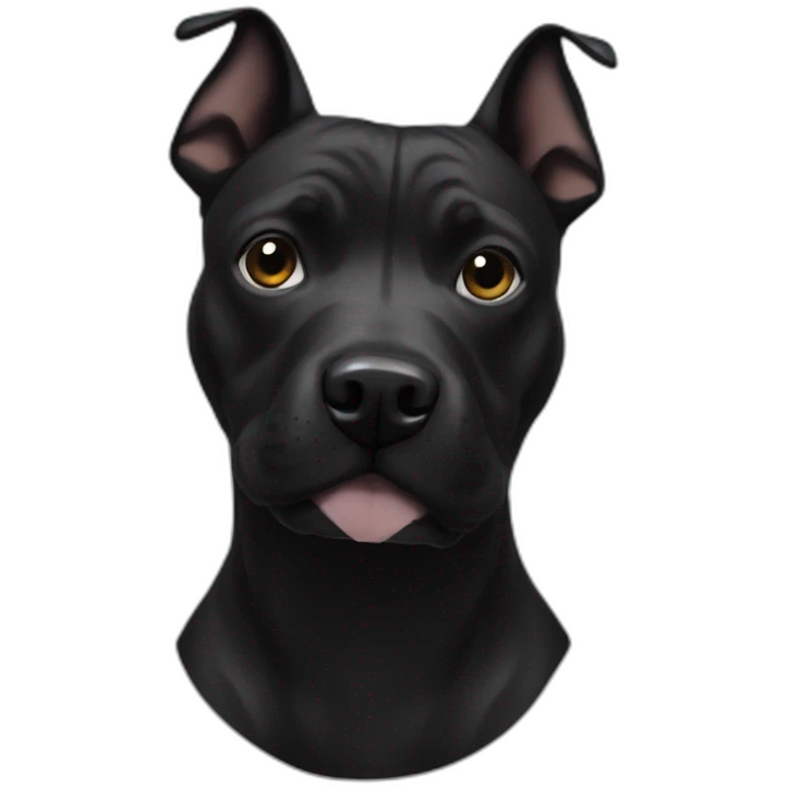 Staffie noir emoji