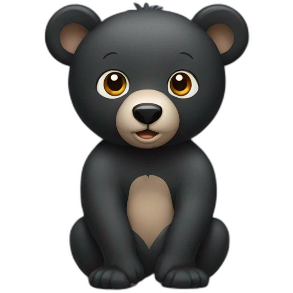 black bear emoji