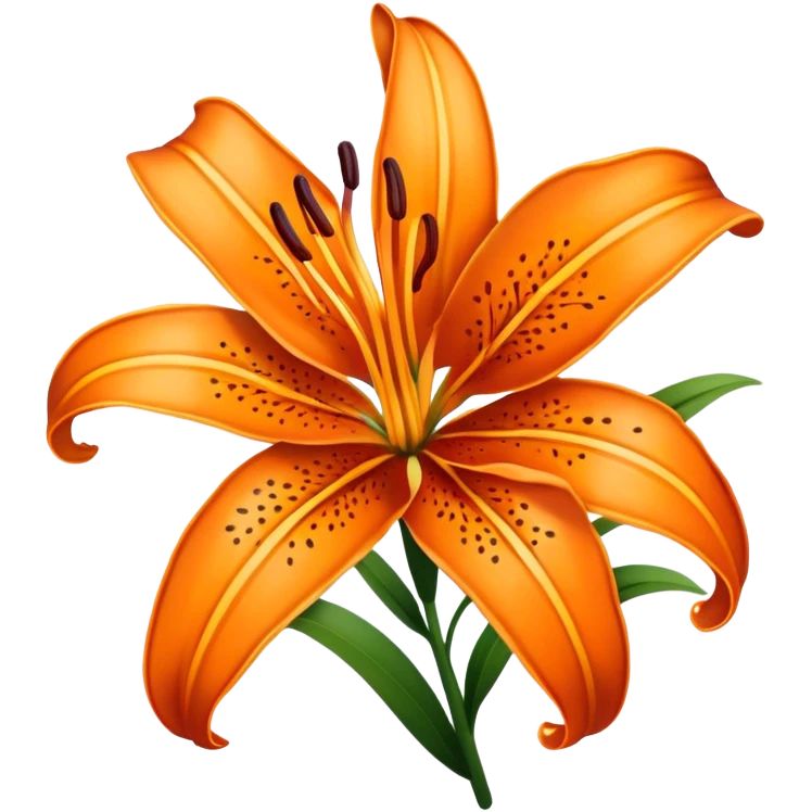 Tiger lily  emoji