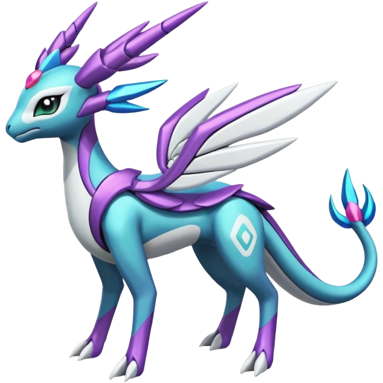 Meloetta-Kyurem-Dialga-Suicune-Pteromon-hybrid emoji