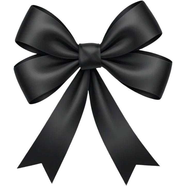 🎗️ this ribbon but black emoji