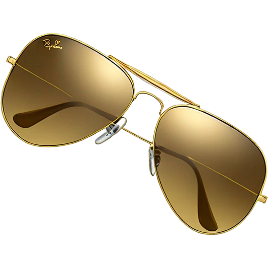 gold ray ban aviator sunglasses  emoji