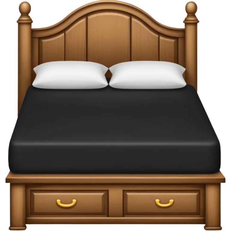 cama color negro emoji