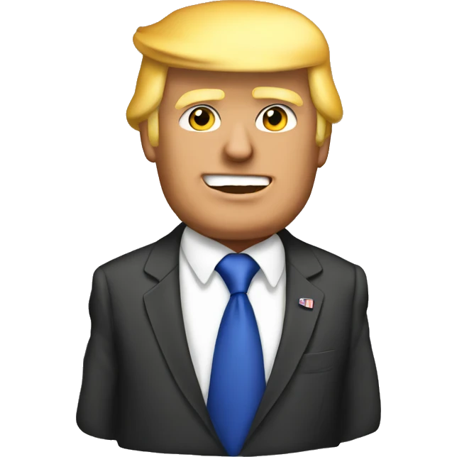 Trump wearing dress emoji