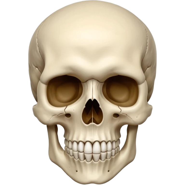 human skull front view emoji