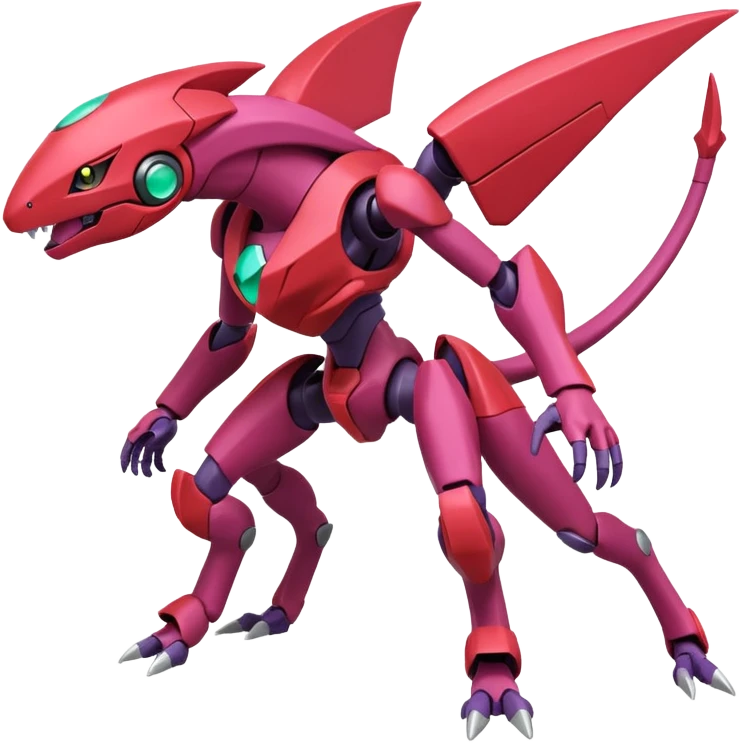 Heliolisk-Cyclizar-Genesect-Pokémon, full body emoji