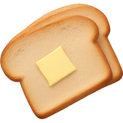 pastel pink plate with bread and butter on it emoji
