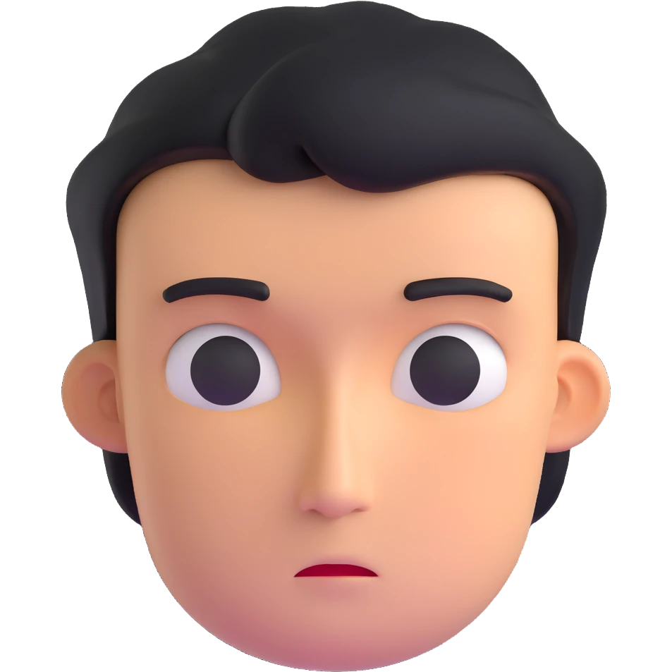 disapproving face with judgmental expression emoji