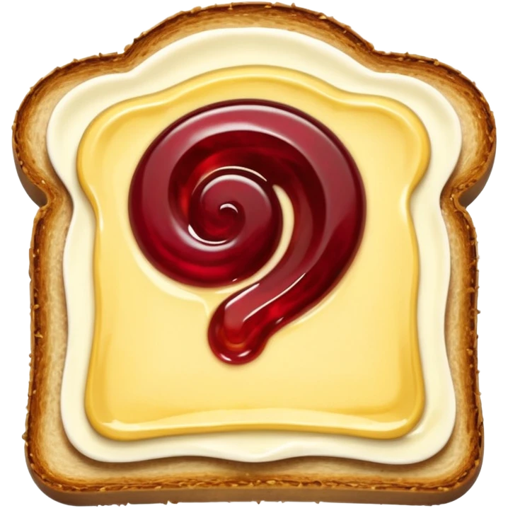 Toast with Butter and Jam no face 
 emoji