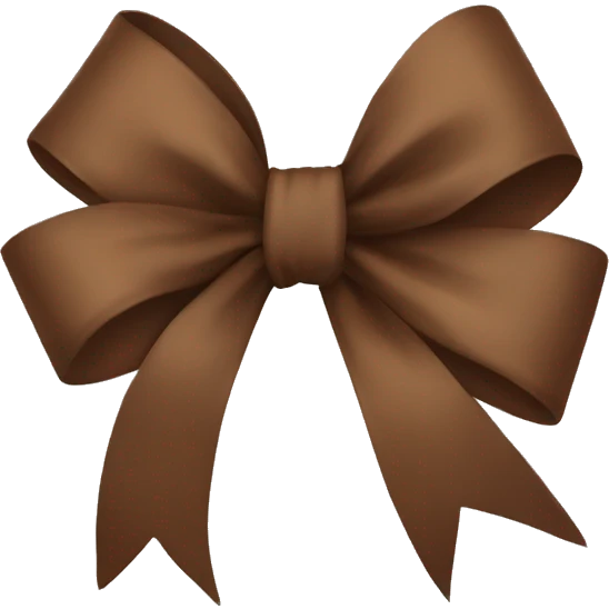 Brown bow emoji