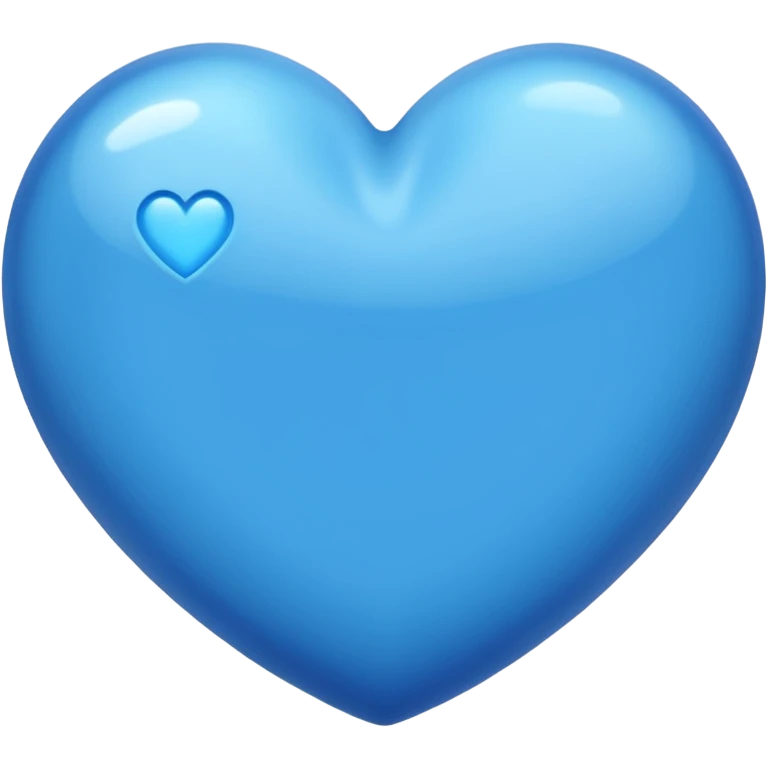 with blue heart please emoji