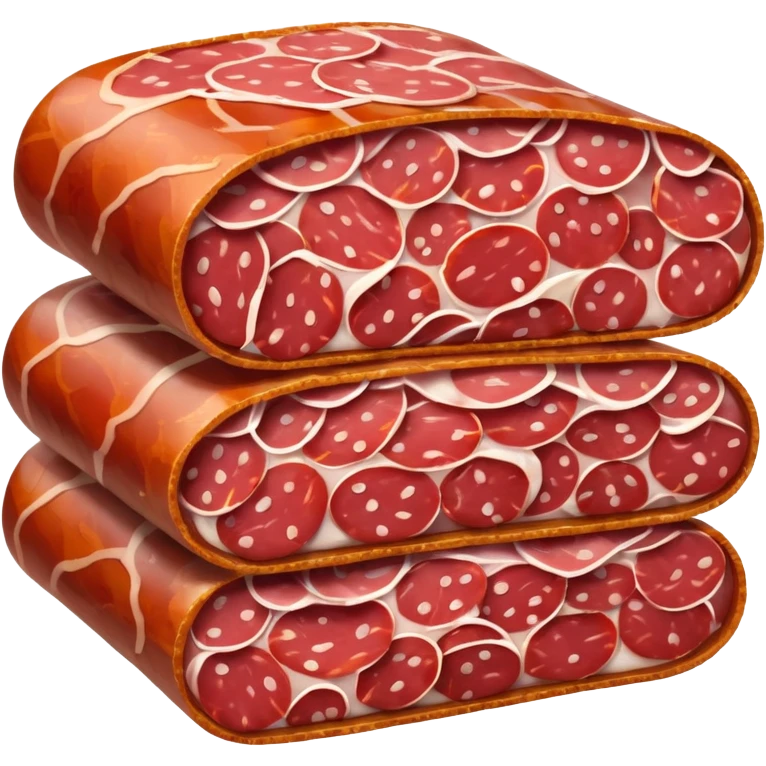 sliced salami with visible texture emoji