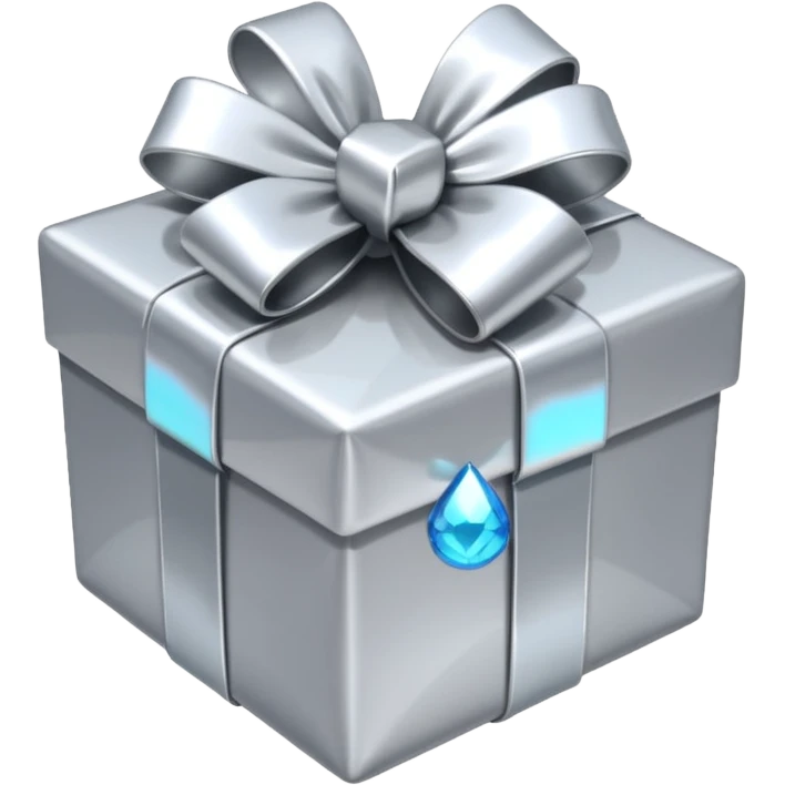 silver present with silver bow emoji