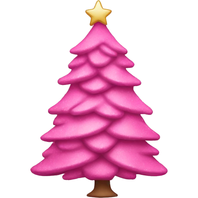 pink christmas tree emoji