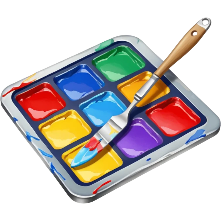 Palette paint knife, only knife emoji