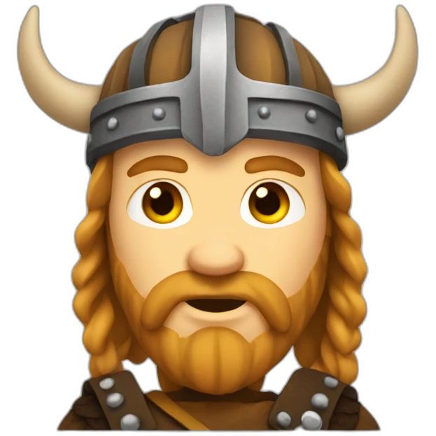 Viking without beard emoji