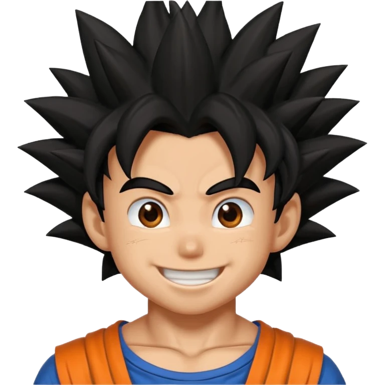 Goku qui rit emoji