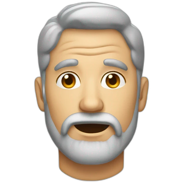 drooling-bearded-middle-aged-man emoji