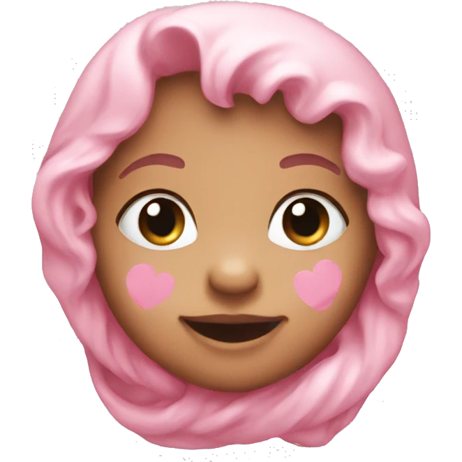 a baby pink heart  emoji