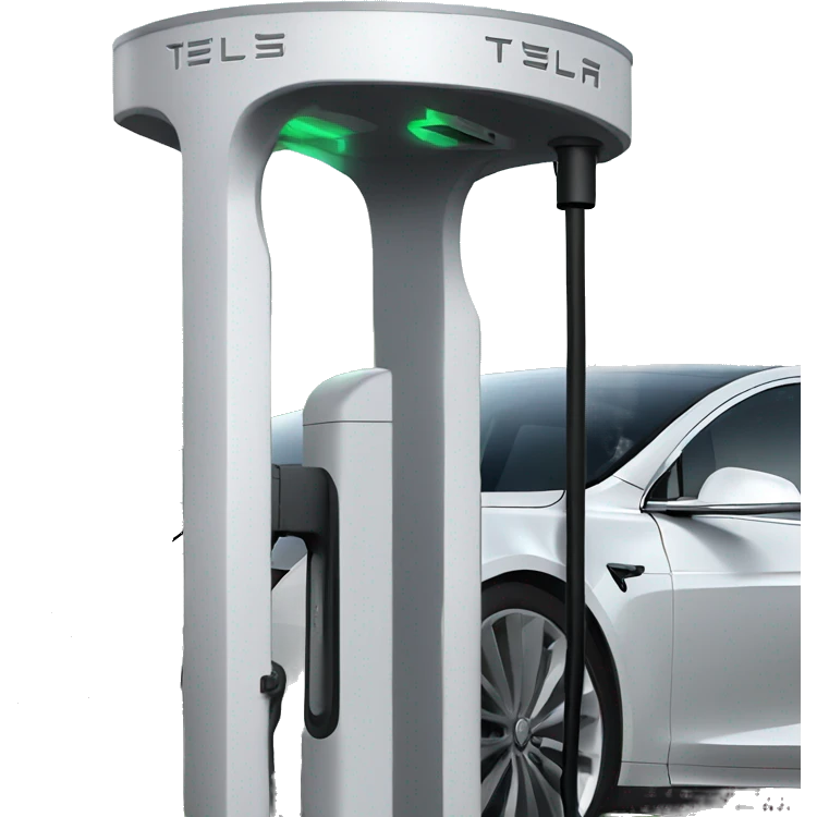 Tesla charging emoji