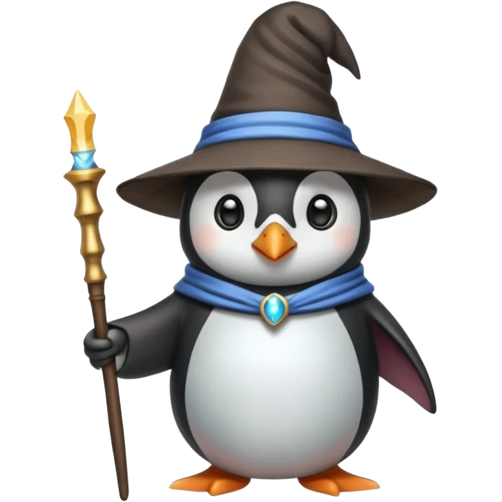 Penguin Wizard emoji