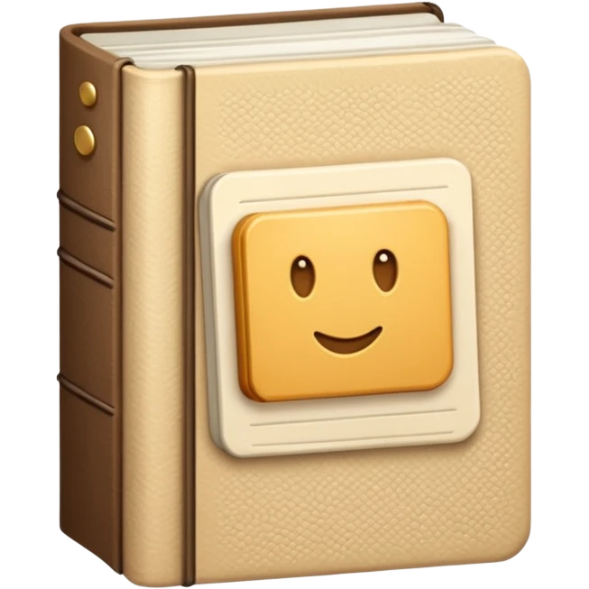 A beige book for a logo emoji