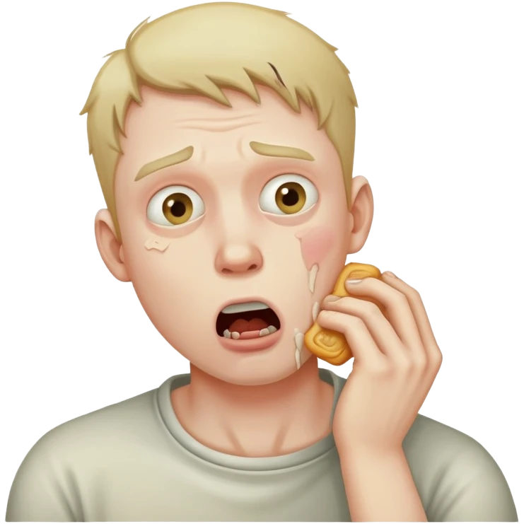 man choking himself  emoji