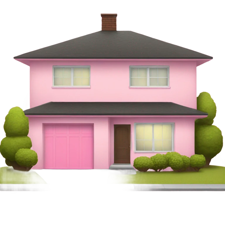 Pink mid centery home emoji