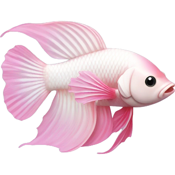 pink and white betta fish emoji