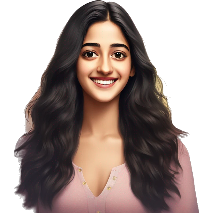 Bollywood actress ananya pandey emoji