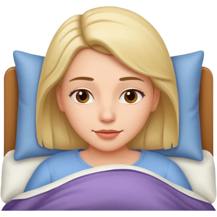 woman lying in bed emoji