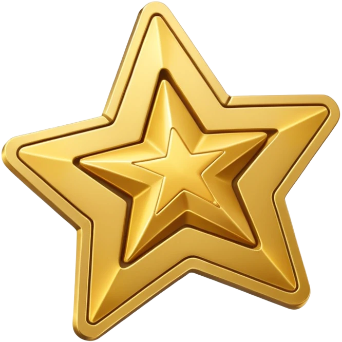 A cute 3D Stylized icon of Star Ticket Pass Iconfor game emoji