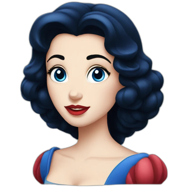 Disney Snow White blue eyes emoji