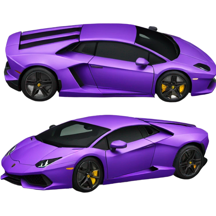 Purple Lamborghini  emoji