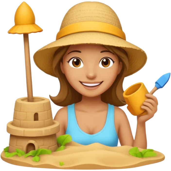 Sand Sculptor woman emoji
