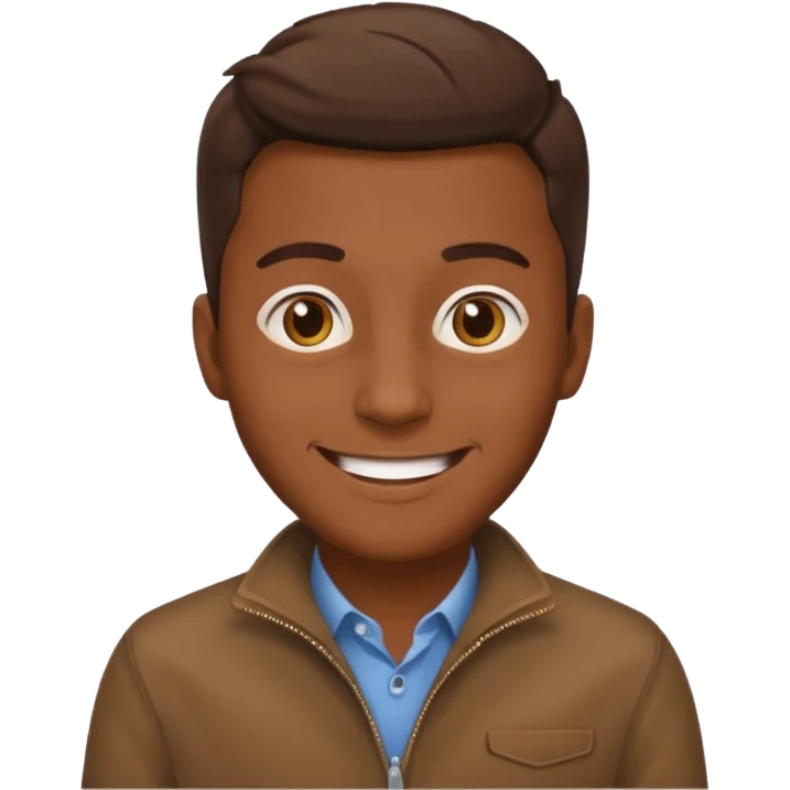 man with brown clothes emoji