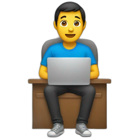 A person using a laptop emoji